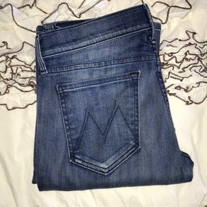 Mother Medium Wash Flare Jean